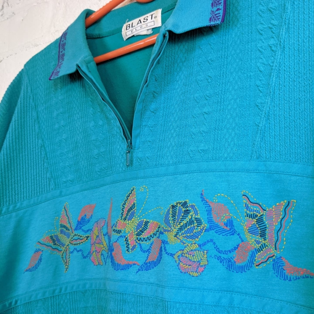 Vintage Floral Blast Collared Shirt